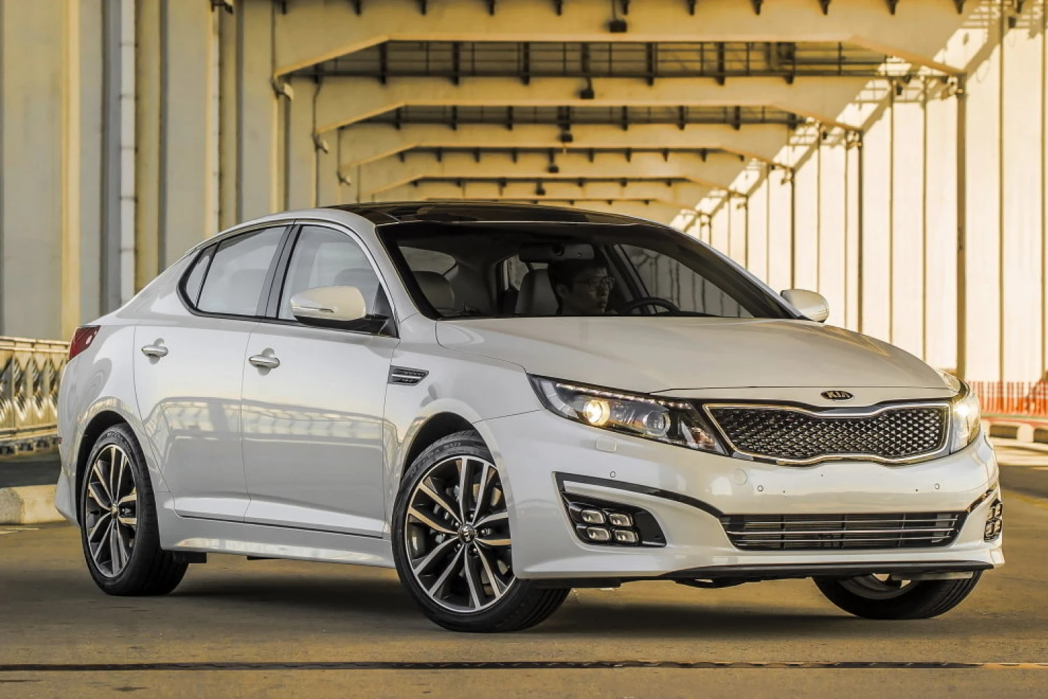 Kia Optima organizer for road trip