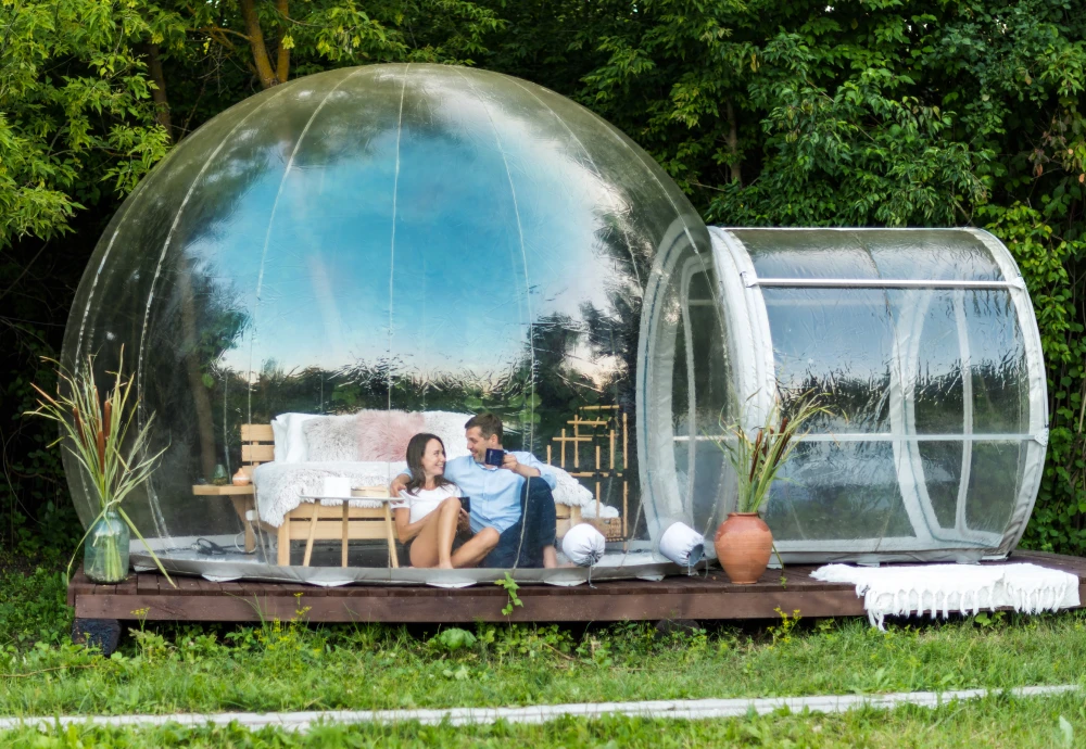 how do bubble tents work