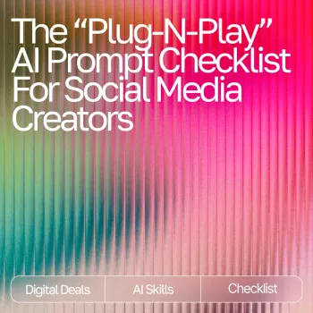 AI Checklist for Social Media Creators (Editable Download)