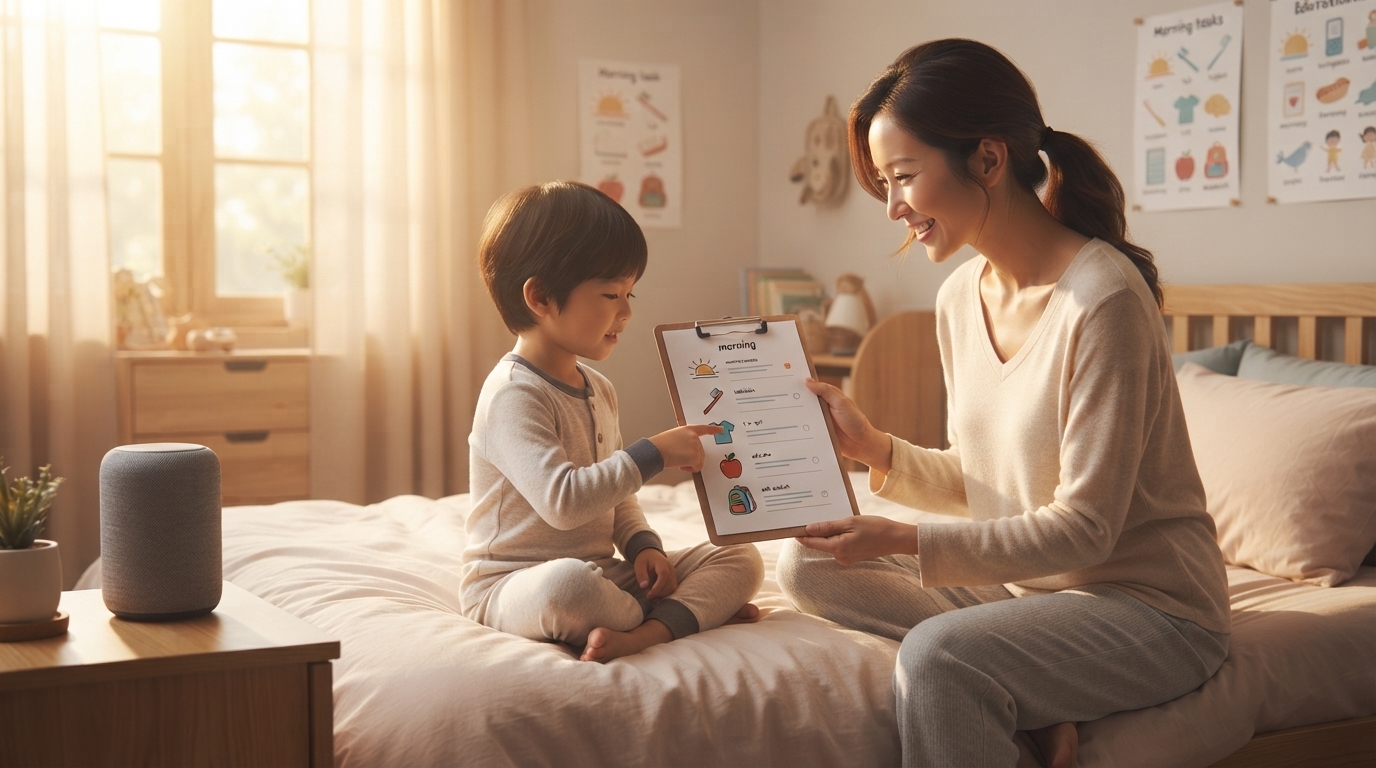 AI Morning Routine Checklist for Kids (Customizable)