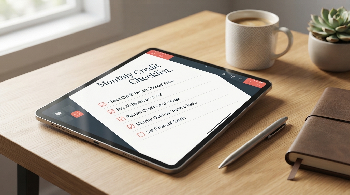 Build Strong Credit: A Simple Monthly Checklist