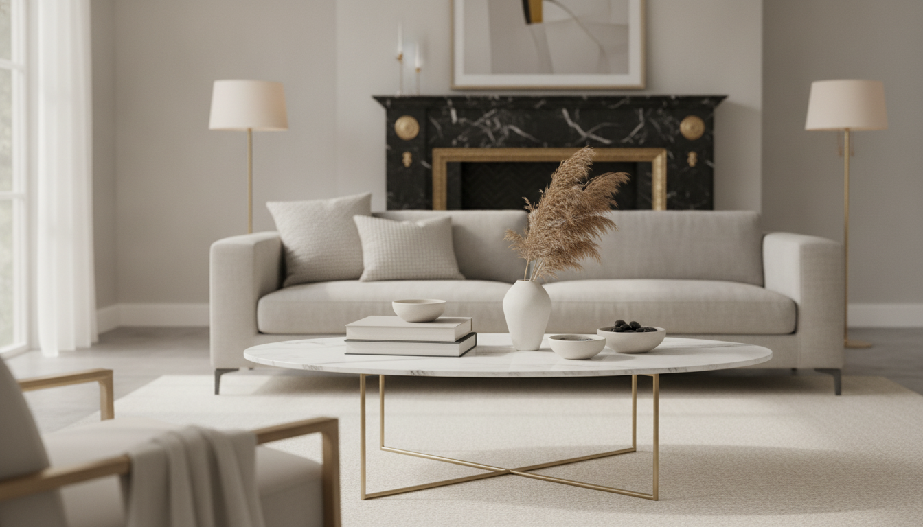 10-Min Oval Coffee Table Reset: Simple Styling Checklist